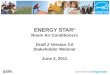 Room Air Conditioners - Energy Star...$3 to $17, depending on the size of the unit. • Compliance with this requirement will be verified by observation ... June 2, 2011. Draft 2 Stakeholder