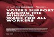 VOTERS SUPPORT RAISING THE MINIMUM WAGE FOR ALL sick leave, employer-sponsored health insurance, or