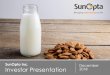 SunOpta Inc. December Investor Presentation 2018 · •Juices & Concentrates •Feed & Meals 7 Charts based on fiscal 2017 revenues. Consumer Products 1. Increase distribution with