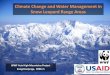 Climate Change and Water Management in Snow Leopard Range …€¦ · 28/08/2017  · •Through the GSLEP, WWF is supporting snow leopard range states to develop and implement landscape