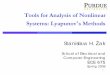 Tools for Analysis of Nonlinear Systems: Lyapunov s Methods · Systems: Lyapunov’s Methods Stanisław H. Żak School of Electrical and Computer Engineering ECE 675 Spring 2008