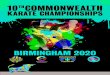 10 COMMONWEALTH TH KARATE CHAMPIONSHIPS · Throughout the Commonwealth Karate Championships, the World Karate Federation (WKF) rules will be applied and as such only WKF approved