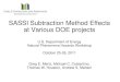 SASSI Subtraction Method Effects at Various DOE projects Subtraction... · SASSI Subtraction Method Effects at Various DOE projects U.S. Department of Energy Natural Phenomena Hazards