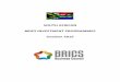 SOUTH AFRICAN BRICS INVESTMENT PROGRAMMES ......potential investors, partners and governments, an idea of where the South African BRICS Business Council is expending its effort to