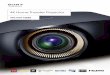 4K Home Theater Projector - avrama.com · experience Blur-free Action with Motionflow To bring the thrill of watching fast-paced, cinematic action to the home, the VPL-VW1100ES features