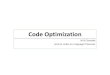 Code Optimization DOMINATORLoop detection in code •Useful in loop optimization process. •Process: • Given Program Segment • Design program flow graph (PFG) • In PFG, two