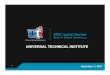 BMO Capital Markets20Fina… · BMO Capital Markets Back To School Conference September 11, 2007 UNIVERSAL TECHNICAL INSTITUTE. 2 Safe Harbor This presentation may include predictions,