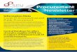 Procurement ISSUE 13: QUARTER 1, 2020 Newsletter...• See DPER CWMF GN 2.3 Section3.2 Works & Works Related Services