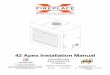 42 Apex Installation Manual€¦ · This manual details the installation requirements for the 42 Apex wood-burning fireplace. For operating and maintenance instructions, refer to