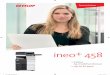 ineo+ 458 - Copier Catalog · ineo print controller with PCL 6c, PostScript 3, PDF 1.7 and XPS support. Paper capacity of 500 + 500 sheets and 150-sheet manual bypass. Media from