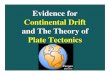 Evidence for Continental Drift and The Theory of Plate ...€¦ · Continental Drift ! and The Theory of ! Plate Tectonics! Did you know that the coal that is ... theory of continental