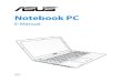 Notebook PC - CNET Content Solutions€¦ · Chapter 2: Using your Notebook PC This chapter shows you how to use the different parts of your Notebook PC. Chapter 3: Working with Windows®