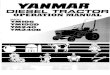 YANMAR YM195 YM240 OPERATION MANUAL 41812-011200