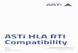 ASTi HLA RTI Compatibility · 2020. 7. 8. · AdvancedSimulationTechnologyinc. 500AHuntmarParkDrive Herndon,Virginia20170USA Tel.(703)471-2104•Fax.(703)471-2108 asti-usa.com AdvancedSimulationTechnologyinc