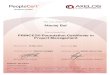 New PRINCE2® Foundation Certificate in Project Management · 2020. 3. 20. · PRINCE2 5th Edition. Cert@ People All talents, certified. Effective from Certificate number Mark Basham,