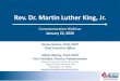Rev. Dr. Martin Luther King, Jr. - Community · Rev. Dr. Martin Luther King, Jr. Commemoration Webinar January 22, 2020 Denise Harlow, CCAP, NCRT Chief Executive Officer Tiffney Marley,