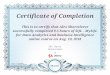 Certificate of Completion This is to certify that Alex Shortsleeve … · 2018. 8. 23. · Certificate of Completion This is to certify that Alex Shortsleeve successfully completed