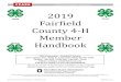 2019 Fairfield County 4 H Member Handbook 4-H... · Member Resources portion of the 4-H Youth Development Page ... Lancaster, OH 43130 Make checks payable to Fairfield Coun-ty Foundation