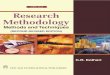 Research Mathodology : Methods and TechniquesResearch Methodology: An Introduction 1 1 Research Methodology: An Introduction MEANING OF RESEARCH Research in common parlance refers