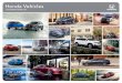 Honda Vehicles - Auto-Brochures.com Model... · • Versatile Magic Slide ® 2nd-row seats • CabinWatch ® rear seat monitor • CabinTalk ® in-car PA system * • Wi-Fi6 hotspot