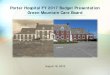 Porter Hospital FY 2017 Budget Presentation Green Mountain ...gmcboard.vermont.gov/sites/gmcb/files/files/...Comparative Operating Statement. FY 2014 Actual FY 2015 Actual FY 2016