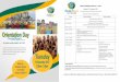 Orientation Day Tuesday - Clontarf Beach State High School...YEAR 6 ORIENTATION DAY – 2017 Tuesday 14th November 2017 For students currently enrolled for Year 7 2018 Students to