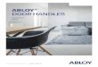 ABLOY® DOOR HANDLES - assaabloyopeningsolutions.si · The ABLOY DOOR HANDLES bring a whole host of styles to your living environment: modern, traditional, youthful – whatever you