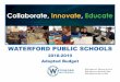 Collaborate, Innovate, Educate...We look forward to your thoughtful review of this . We budget encourage our elected officials, parents and families, and community members to carefully