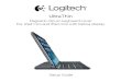 UltraThin - Logitech...Lift iPad mini: Lift your iPad mini out of laThin gni lin eyboar over i ini n i ini ih in isly 9 English Storing your iPad mini for travel 1. Slide your iPad