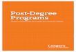 Post-Degree Programs · Advanced Option: Project Management Certificate Students have the option to add an Advanced Project Management certificate to their program. Course work 