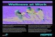 Summary - Wellness at Work - PwC · Wellness at Work Il wellness at work è oggi un tema chiave del dibattito internazionale sull’innovazione sociale e sul futuro del lavoro. Oggetto