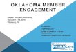 OKLAHOMA MEMBER ENGAGEMENT · coaching SoonerQuit initiatives Community outreach and education. HIGH-RISK OBSTETRICAL CASE MANAGEMENT ... SOCIAL MEDIA Social Media Facebook Twitter