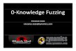 0knowfuzz.pptx [Read-Only] - Black Hat Briefings...Title Microsoft PowerPoint - 0knowfuzz.pptx [Read-Only] Author travis Created Date 1/30/2010 1:30:15 PM