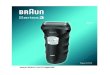 98727764 Floater300 S01€¦ · To trim sideburns, moustache or beard, slide the long hair trimmer (2) upwards. Tips for the perfect shave For best results, Braun recommends you follow