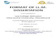 FORMAT OF LL.M. DISSERTATION - Amazon Web Services€¦ · The dissertation is worthy of consideration for the award of LL.M. Degree of Law College Dehradun, Uttaranchal University,