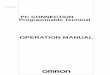 OPERATION MANUAL · OMRON For connection to an OMRON C series or CVM1/CV se- ... MEL-FX For connection to a Mitsubishi Electric FX series PC. 2-1 CHAPTER 2 Use with Mitsubishi A Series