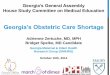 Georgia’s Obstetric Care Shortage · Obstetric Care in Georgia • Providers: Ob/Gyns1 o U.S.: 5.42 per 10,000 women aged 15-45 years o Georgia: 5.46 per 10,000 women aged 15-45