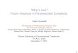 What's next? Future directions in Parameterized ComplexityWhat’s next? Future directions in Parameterized Complexity SaketSaurabh The Institute of Mathematical Sciences, India and