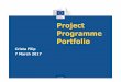 Project Programme Portfolio · A portfolio is "A high-level view of all the projects an organization is running in order to meet the business’s main strategic objectives. It could