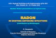 RADON - Nucleusgnssn.iaea.org/RTWS/general/Shared Documents...Kiev, Ukraine, 16 – 19 October 2012 ... 14.000 km2, population 600.000, GDP 7.300 USD/year/capita By the first article