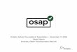 Ontario School Counsellors’ Association – Noah Morris ...€¦ · Ontario’s maximum OSAP assistance levels will be increased from $160/week to $180/week for single students