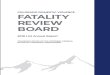 COLORADO DOMESTIC VIOLENCE FATALITY REVIEW BOARD...concerning domestic violence to the Colorado General Assembly. The statute also authorizes the Colorado Domestic Violence Fatality