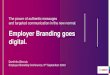 Employer Branding goes digital....Employer Branding goes digital. Employer Branding Strategist Understand business needs, candidates behavior and create suitable platforms for them