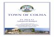 TOWN OF COLMA · 2014/6/11  · STRATEGIC PLAN At the beginning of each calendar year, the City Council typically reviews and discusses Town priorities with the City Manager and staff