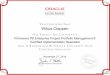 C17006 OPNCertSpec certif final...Certified Implementation Specialist November 27, 2014 230142400PP6EPPMOPN ORACLE Certified Specialist THIS CERTIFIES THAT HAS EARNED THE CREDENTIAL