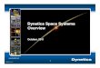 Dynetics Space Systems Overview - ISPCS · Engineering services Testing EO/IR Radar Laser Hyperspectral Acoustic, magnetic, seismic Thin film Flight platforms integration Ascent and