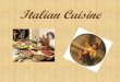 Italian cuisine - Mrs. Moehr's FACS Website - Home PageItalian cuisine is extremely varied (with culinary influences from Greek, Roman, Gallic, Germanic, Goth, Norman, Lombard, Frank,