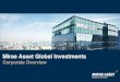 Mirae Asset Global Investments...Luxembourg-domiciled funds (SICAV) 2008 Launches US-domiciled funds, Mirae Asset Discovery series 2010 Finish Acquisition of Acushnet, 2019 maker of