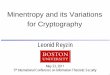 Minentropy and its Variations for Cryptographyreyzin/papers/entropy-survey-ICITS-2011-no... · 1 Minentropy and its Variations for Cryptography Leonid Reyzin May 23, 2011 5th International