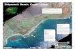 o Shipwreck Beach, Kauai, HawaiiThe Shipwreck Beach study area (transects 0– 20) is located on the southeast coast of Kauai. The shoreline is composed of carbonate sand beach interrupted